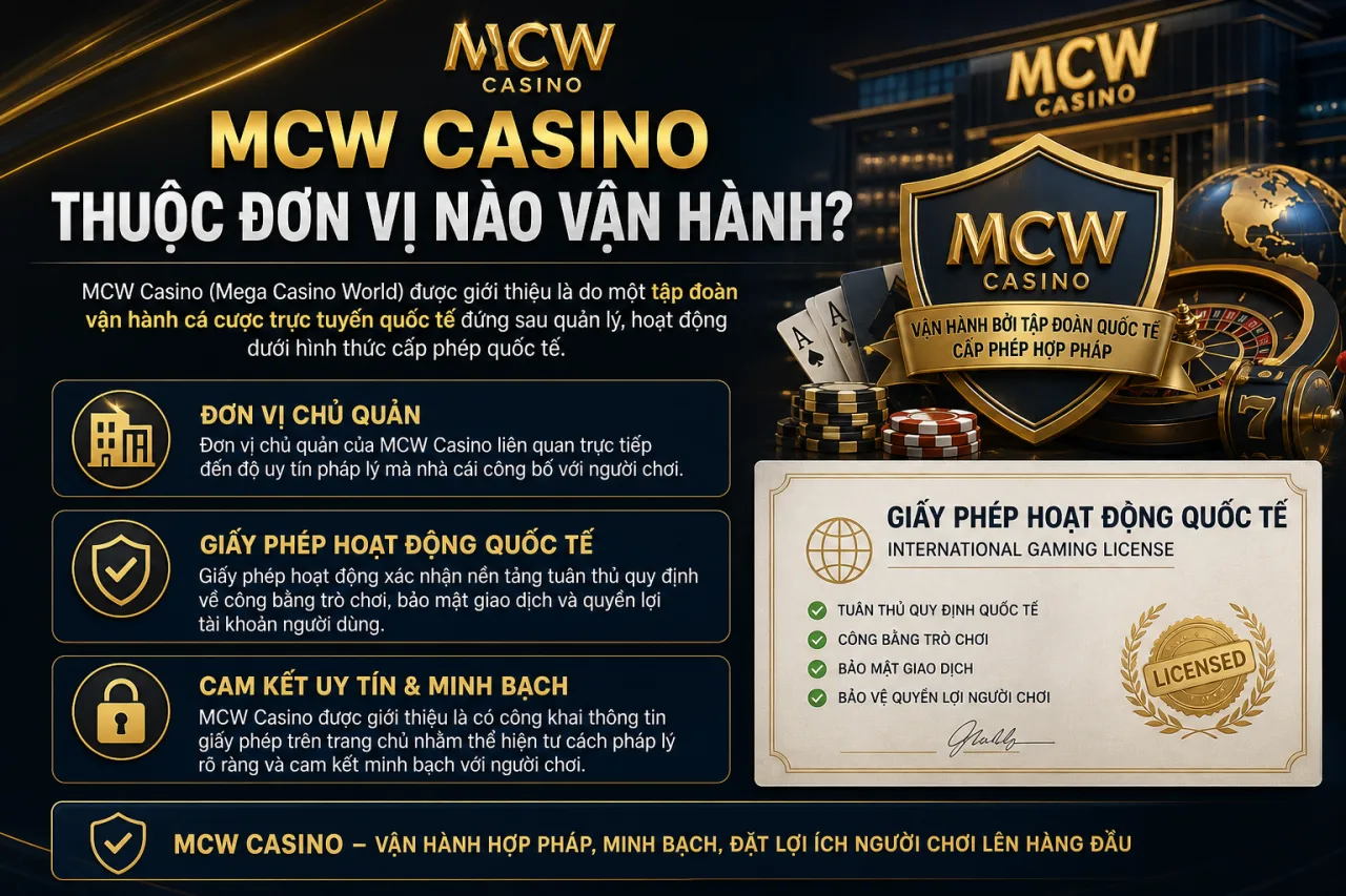 MCW Casino Thuộc Đơn Vị Nào Vận Hành? MCW Casino Thuộc Đơn Vị Nào Vận Hành?
